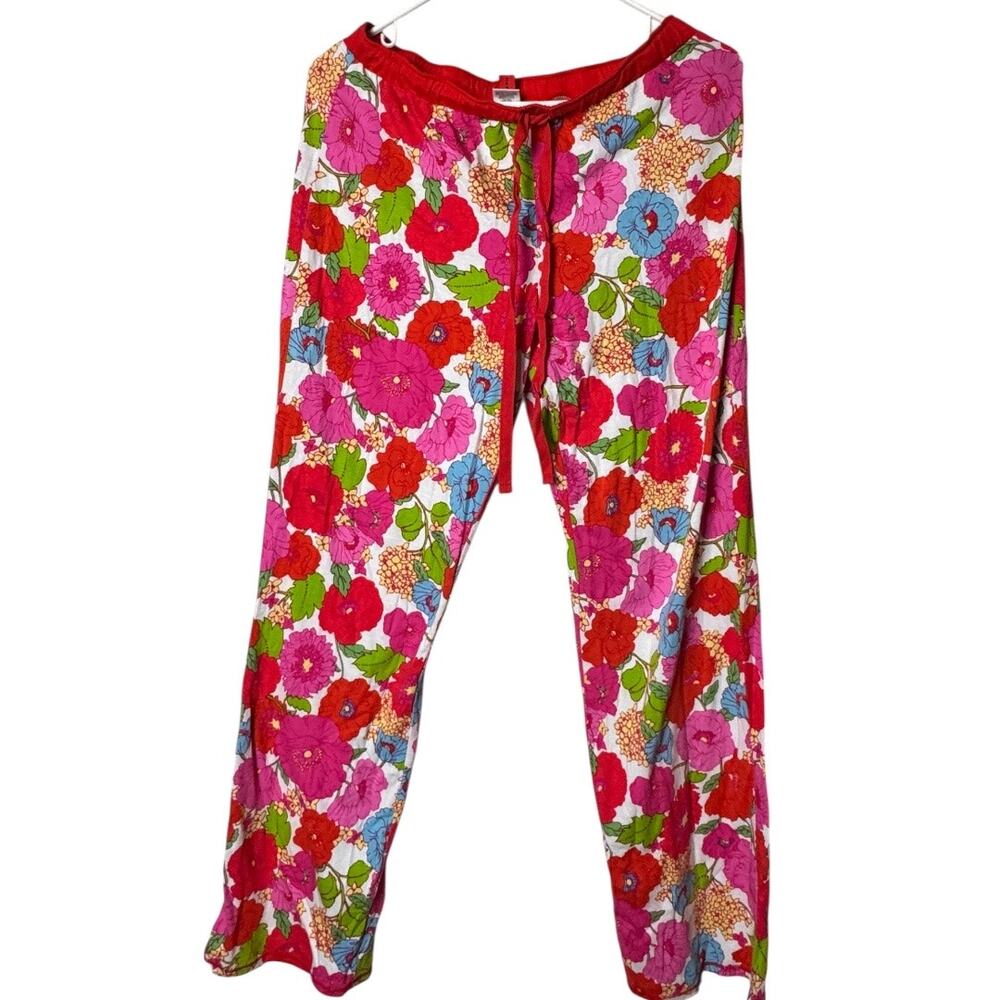 Josie Women's Flower Drawstring Lounge Sleep Pajama Pants Sz S